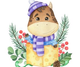 2021 new year gift vector