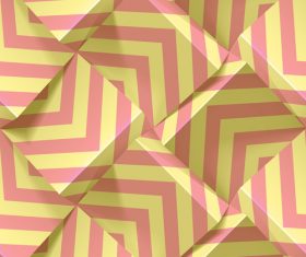 3D abstract background geometric pattern vector