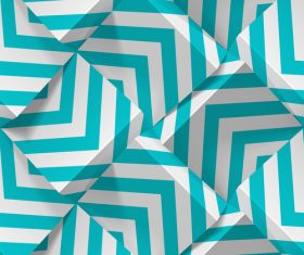 3D abstract cubes realistic geometric pattern vector