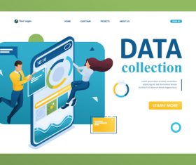 3D concept map vector