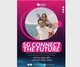 5g Flyer V Concept vector