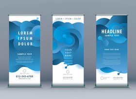 Abstract background business banner design vector