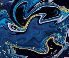 Abstract dark blue background with golden foil vector