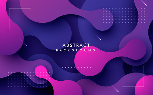 Abstract dynamic liquid background vector