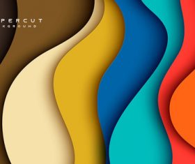 Abstract seven color background vector