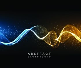 Abstract wave background vector