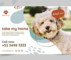 Adopt Pet Banner vector
