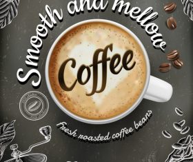 Aromatic coffee vector