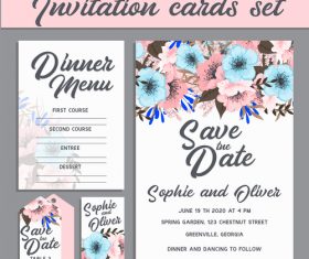 Beautiful invitation card vector