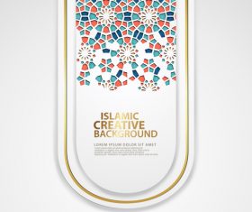 Beautiful islamic creative background vector