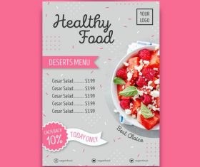 Best chaice food menu flyers vector