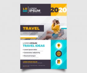 Best tourist destination flyer vector