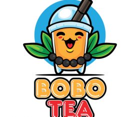 BoBo tea icon vector
