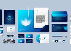 Branding identity template vector