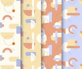 Bright memphis pattern vector background
