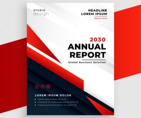 Brochure black and red cover vector