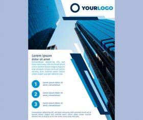 Building background company brochure template vector