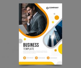 Business brochure template vector