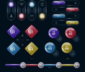 Business chart options options vector