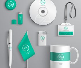 Business identity design vector