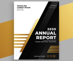 Business proflie brochure vector