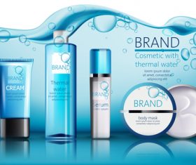 CREAM skin care products vector