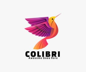 Colibri icon vector
