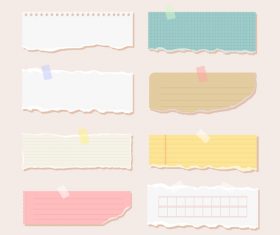 Color stationery vector