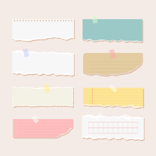 Color stationery vector