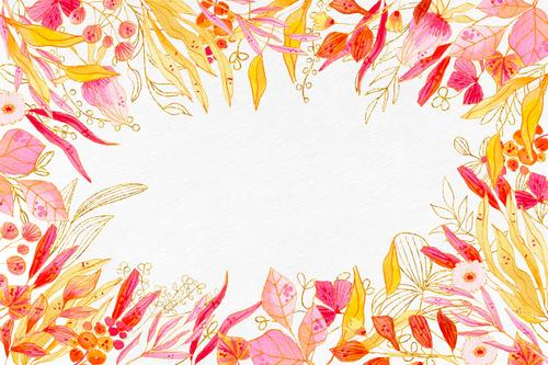 Colorful flowers background vector