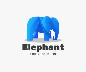 Company elephant logo vector