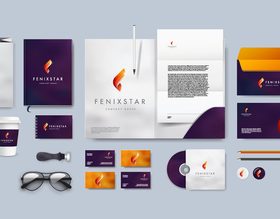 Creative corporate branding identity template vector