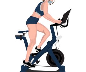 Cycling fitness vector