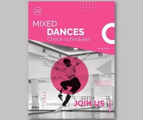 Dancing Flyer Template vector