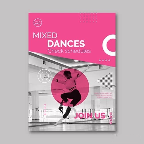 Dancing Flyer Template vector