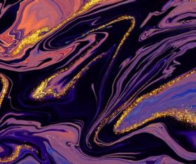 Dark abstract background with golden foil vector