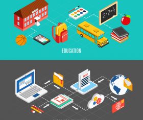 Distance education vector