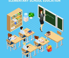 Elementary school education vector