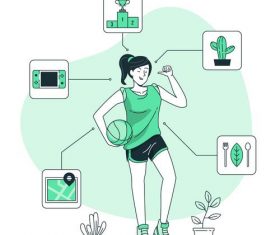 Entertaining young people vector