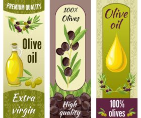 Erect olive product banner vector