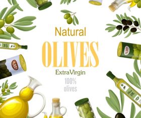 Extra virgin olive vector