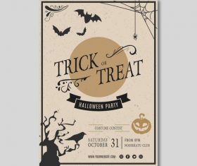 Flyer halloween vector