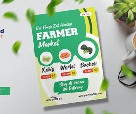 Food Fresh Flyer vector