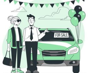 For sale cartoon background vector