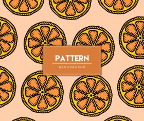 Fruit decorative seamless pattern background vector