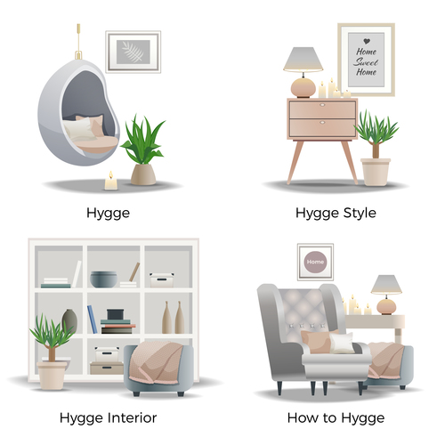 Furniture card vector