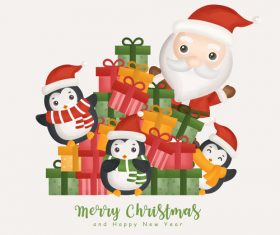 Gift christmas background vector
