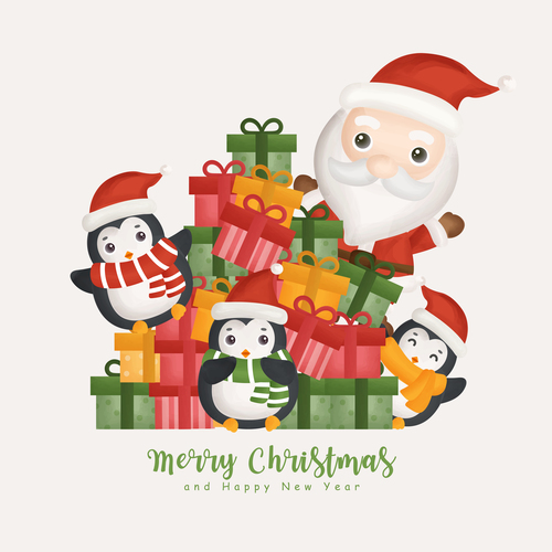 Gift christmas background vector