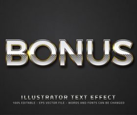 Gilt editable font effect text vector