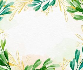 Green leaf background vector